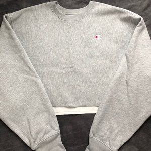 Champion Reverse Weave Cropped Crewneck Sweatshirt
